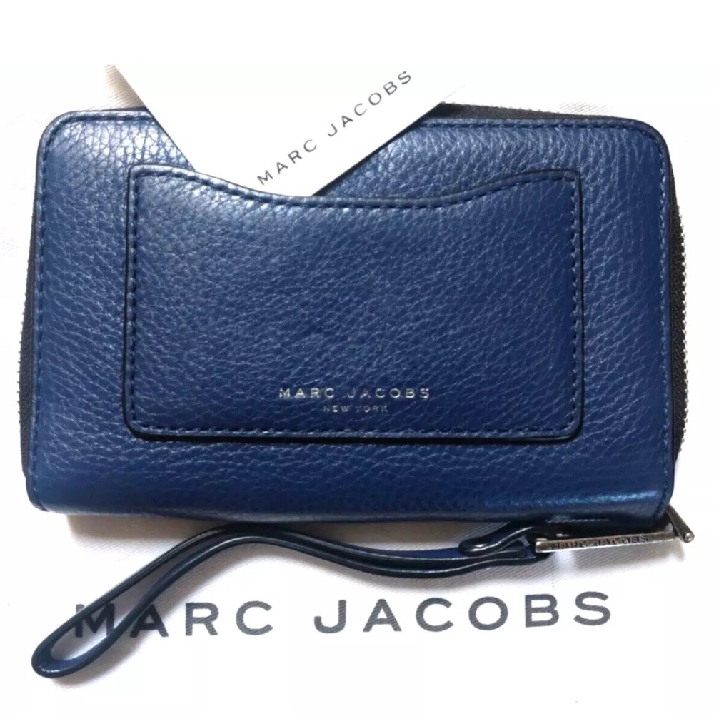 Marc Jacobs Blue Leather Wallet